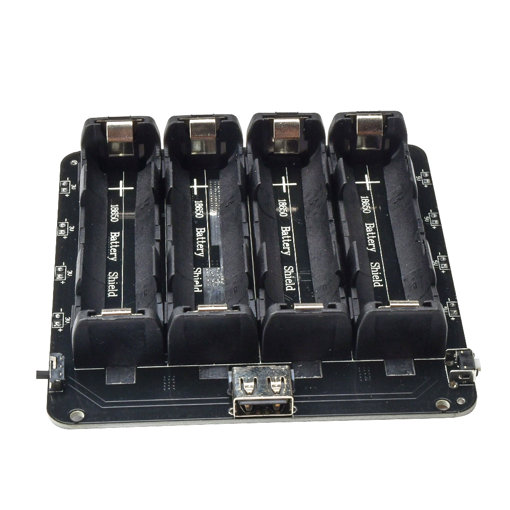 4X 18650 Lithium Battery Shield 5V/3A Mobile Power Expansion Board Module V9 3V/1A Micro USB  For Arduino. 