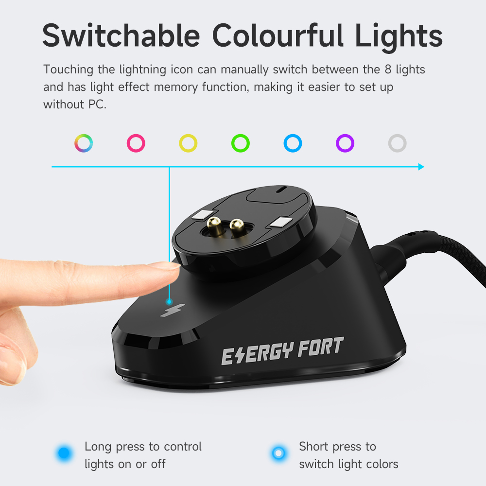 Wireless Mouse Charger Stand for Logitech G Pro X Superlight G502 X Plus G903 G703 Lightspeed Razer Gaming Mice Dock Station. 