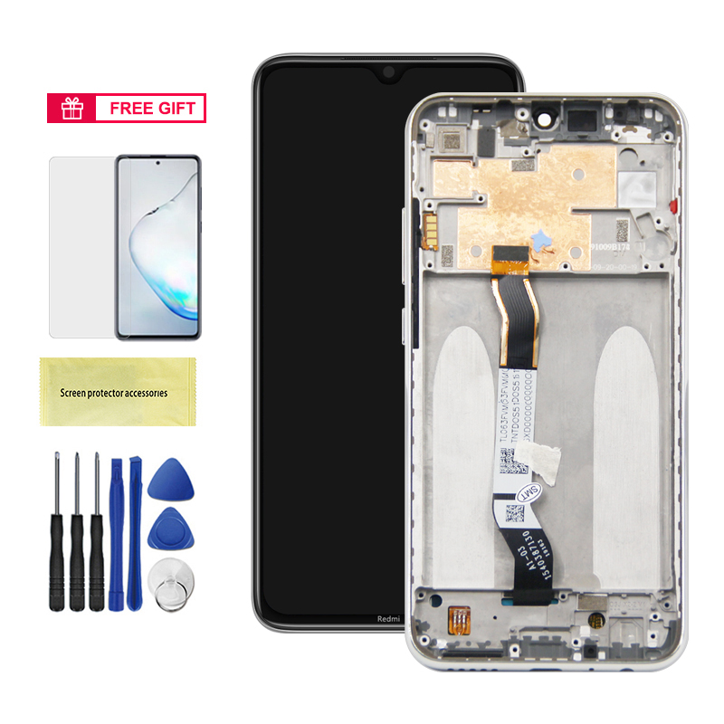 6.3" Display Screen for Xiaomi Redmi Note 8 M1908C3JH M1908C3JG Lcd Display Touch Screen with Frame for Redmi Note 8 Replacement. 