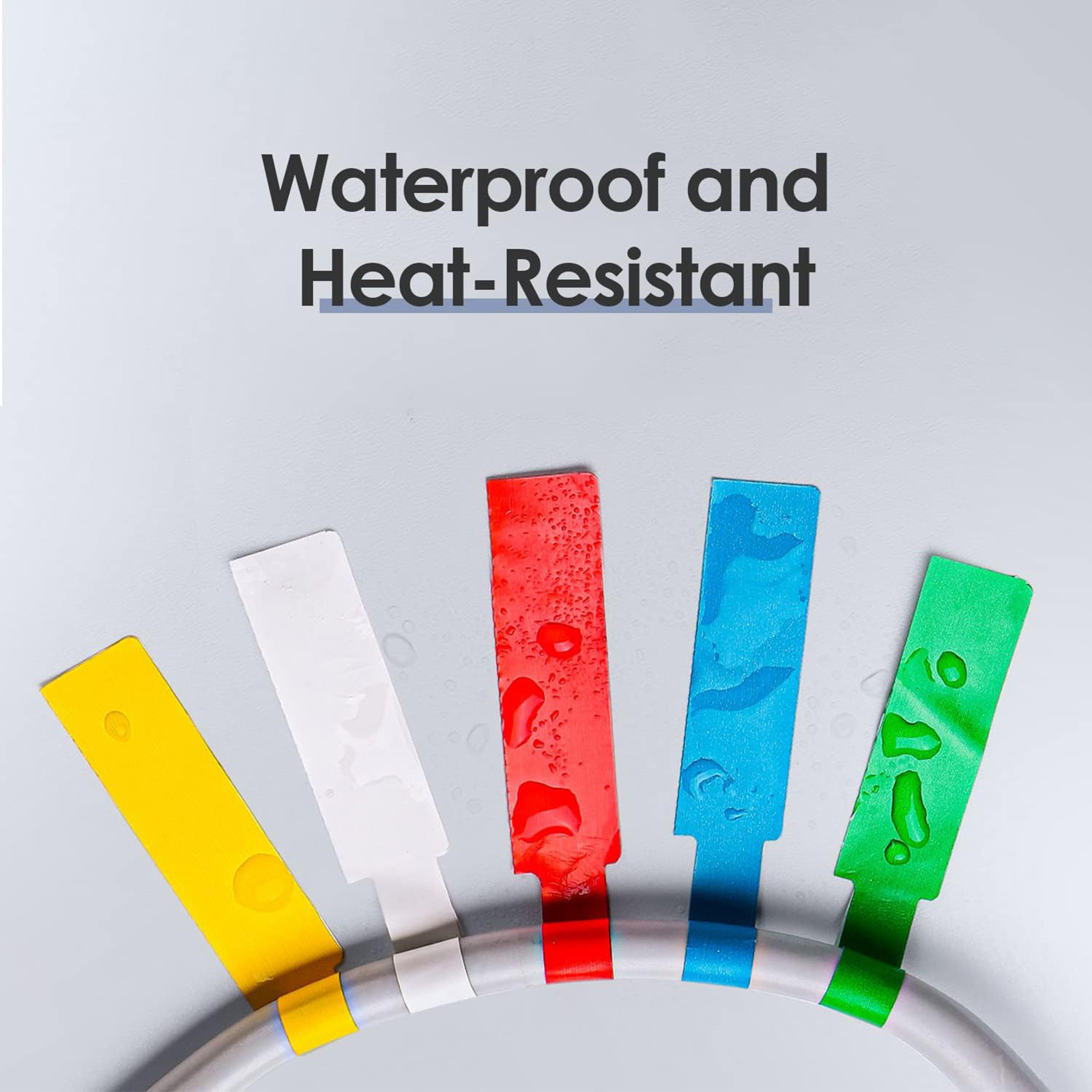 240 Pcs Cable Labels Tags for Cable Management Colorful Waterproof Cord Labels Tags for Wire Labels Self Adhesive Tear Resistant. 