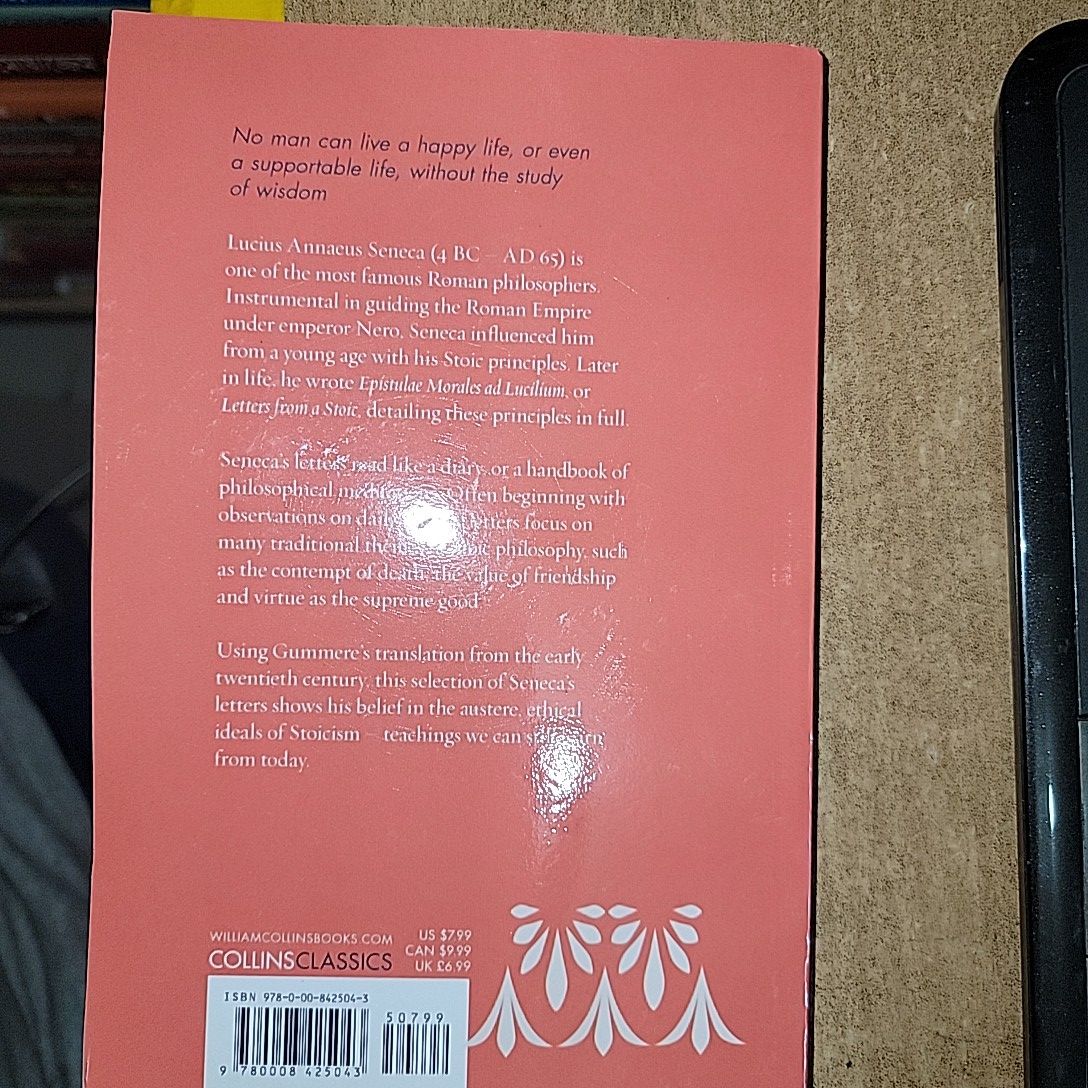 Letters From A Stoic By Lucius Seneca. 