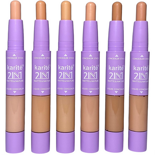 Karite 2 IN 1 Matte & Nature Liquid Concealer And Concealer Stick. 