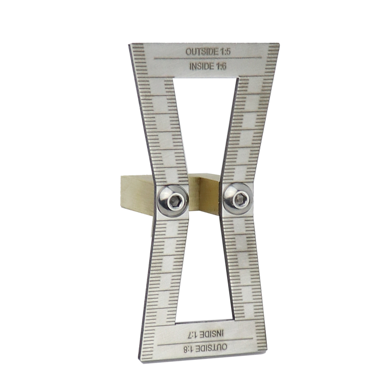 Stainless Steel Dovetail Marker Template Jig With Scale 1:5&1:6&1:7&1:8 Wood Joint Gauge Slopes Scriber Marking Carpentry Tools. 