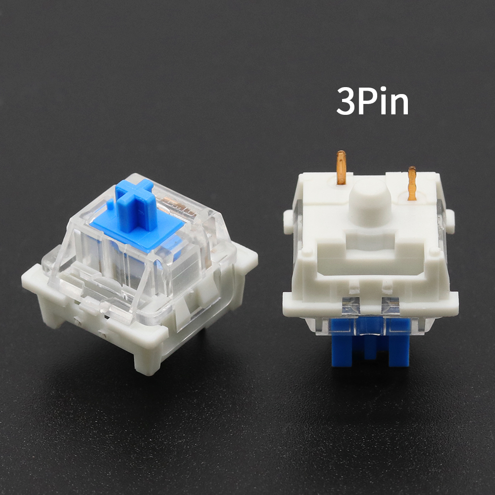 Outemu Switch for Keyboard 3Pin Linear Tactile Clicky Silent Switches for Mechanical Keyboards Gray White Red Blue Gaming Switch. 