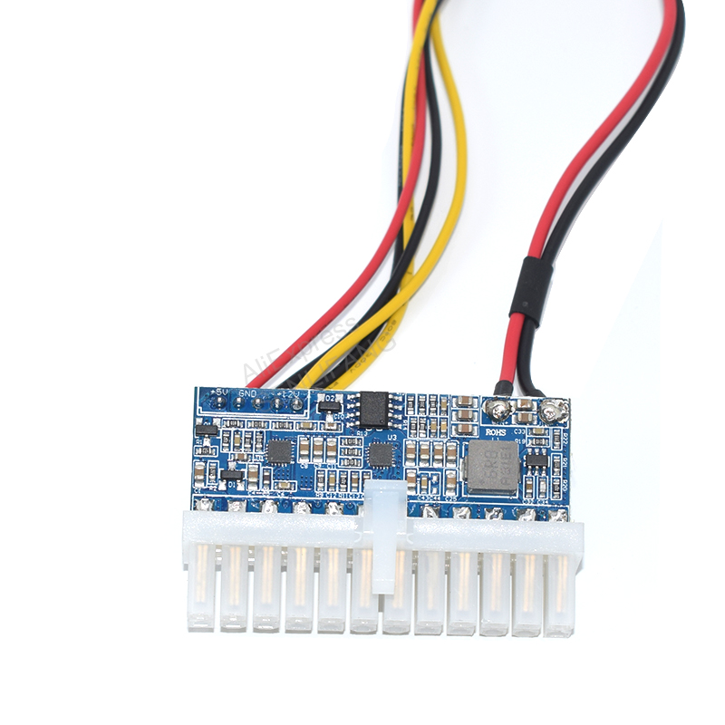 DC-ATX-160W DC 12V 24pin DC ATX PSU 12V DC Input 160W Peak Output Switch DC-DC ATX Pico PSU MINI ITX PC Power Supply. 