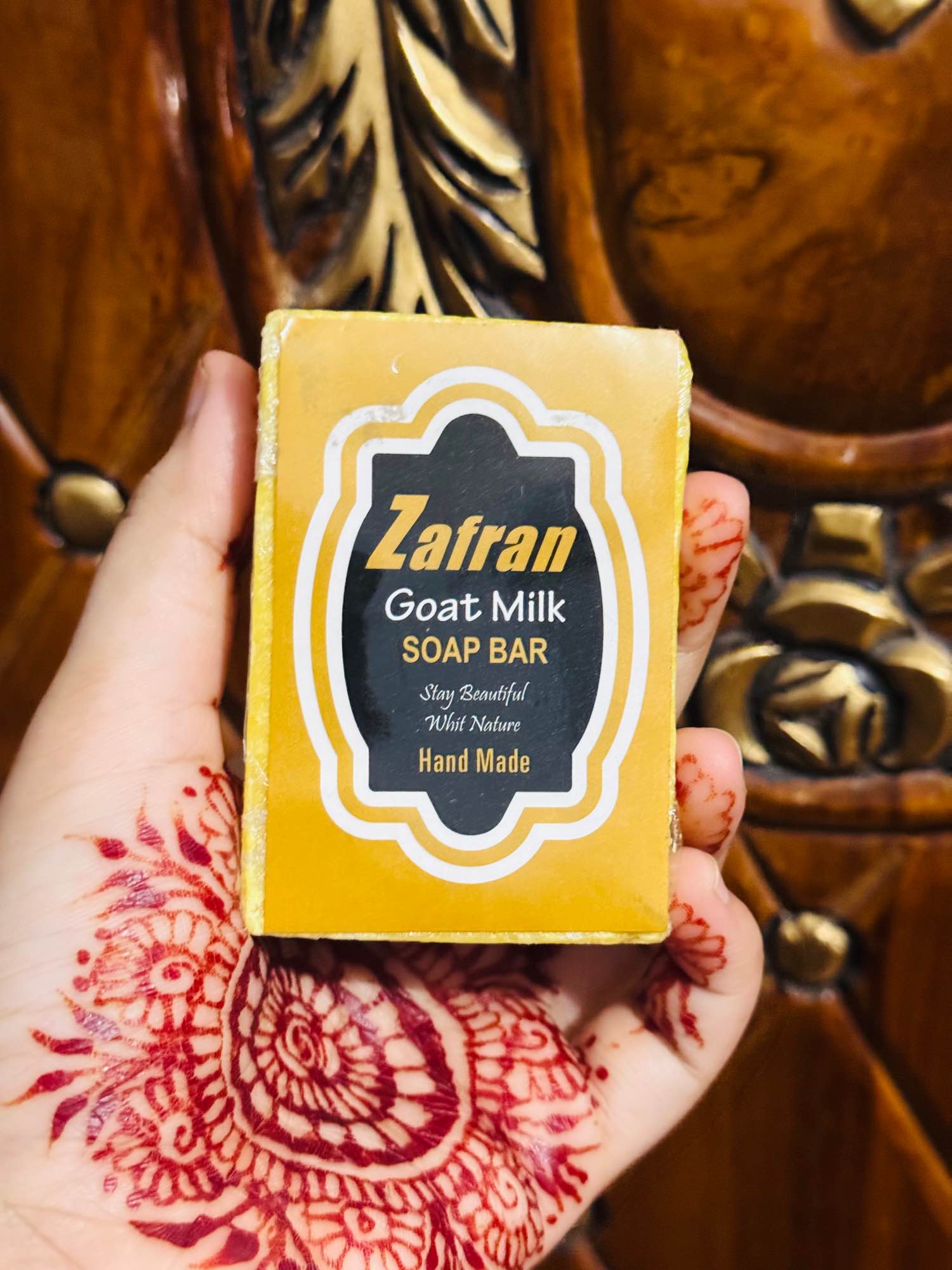 Premium Hand Made Zafran Goat Milk Soap- 100 GM. 