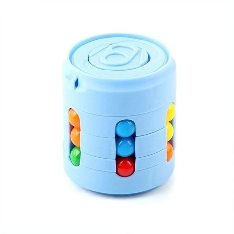 Multiple Functions Fidget Spinner Magic Colorful Beans Finger Spinning Relieves Stress Decompression Tool For Children And Adult