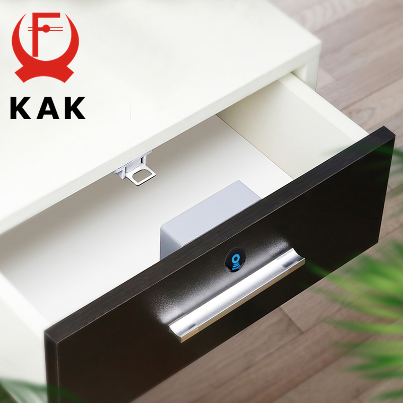 KAK Electronic Lock Locker RFID Cabinet Lock Invisible Sensor Lock Hidden Drawer Locks Keyless Child Safety Lock Door Hardware. 