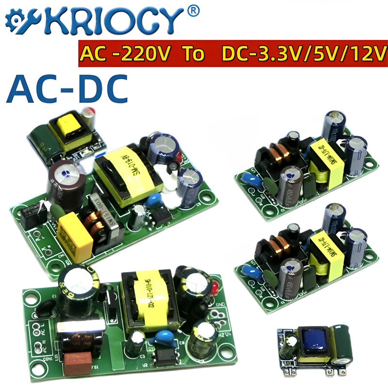 AC-DC 3.3V/5V/12V Precision Buck Converter AC 220v to 5v DC step down Transformer power supply module 1A 12W