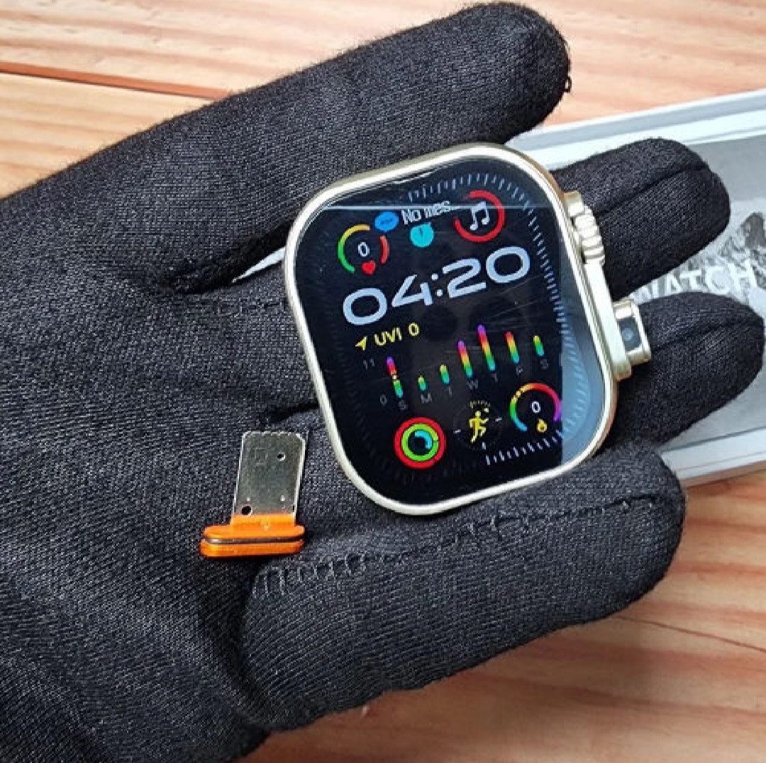 Sim Supported BW9 Sim Card Smartwatch +Hidden Camera+4G Sim slot with2.2 inch HD Display Smart watch Carbon Free pair strap, full touch screen with one strap and wireless charger for men's and boy's. 