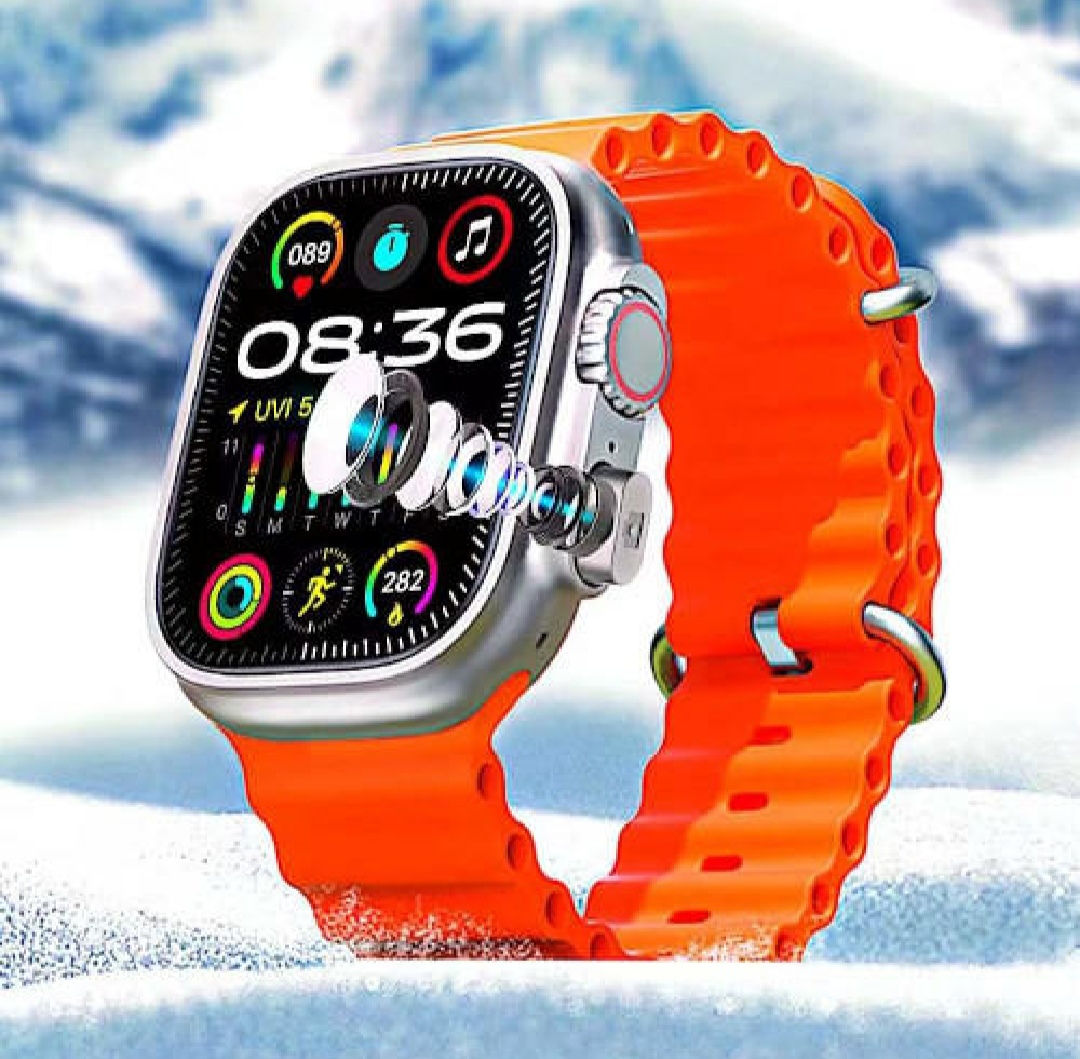 Sim Supported BW9 Sim Card Smartwatch +Hidden Camera+4G Sim slot with2.2 inch HD Display Smart watch Carbon Free pair strap, full touch screen with one strap and wireless charger for men's and boy's. 