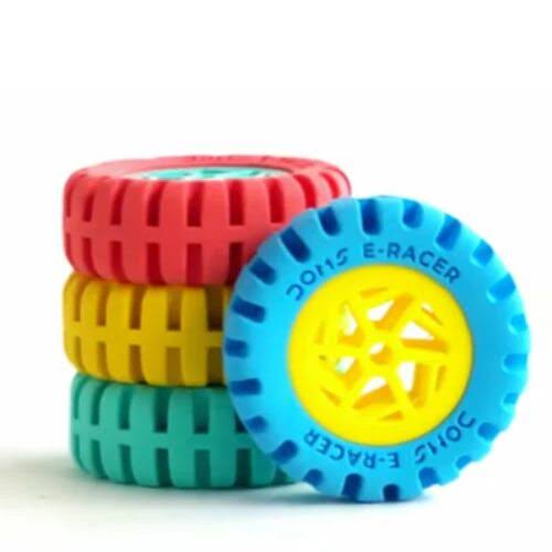Doms E-Race Eraser Multicolor ( 2 PCS Pack)