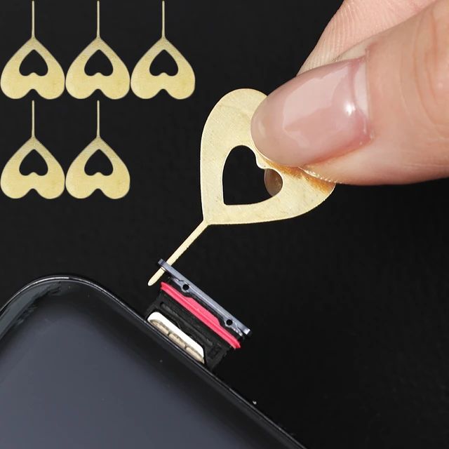 10pcs SIM Card Removal Needle Pins Pry Eject Sim Card Tray Open Needle Pin for IPhone Samsung Xiaomi Redmi SD Card Tool Kit Multi Design