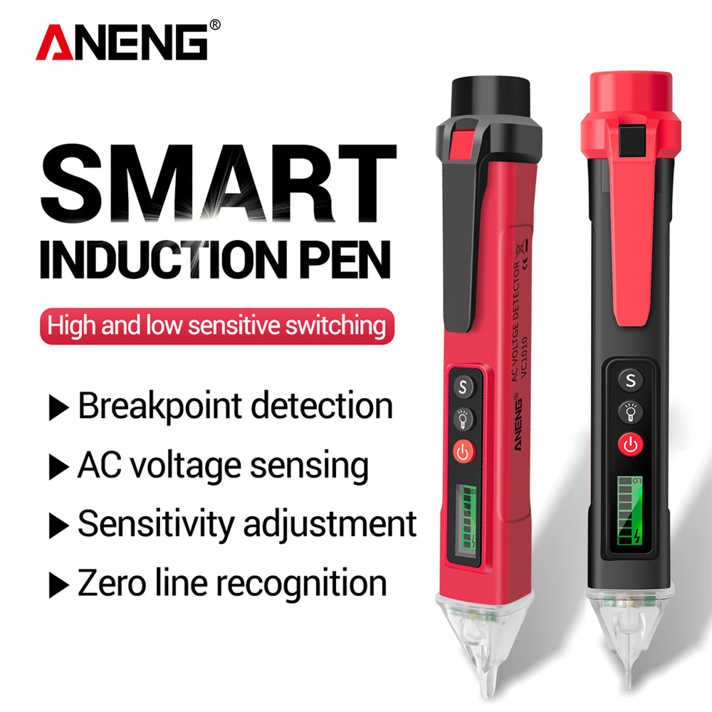 ANENG VC1010 Digital AC/DC Voltage Detectors Smart Non-Contact Tester Pen Meter 12-1000V Current Electric Sensor Test Pencil. 
