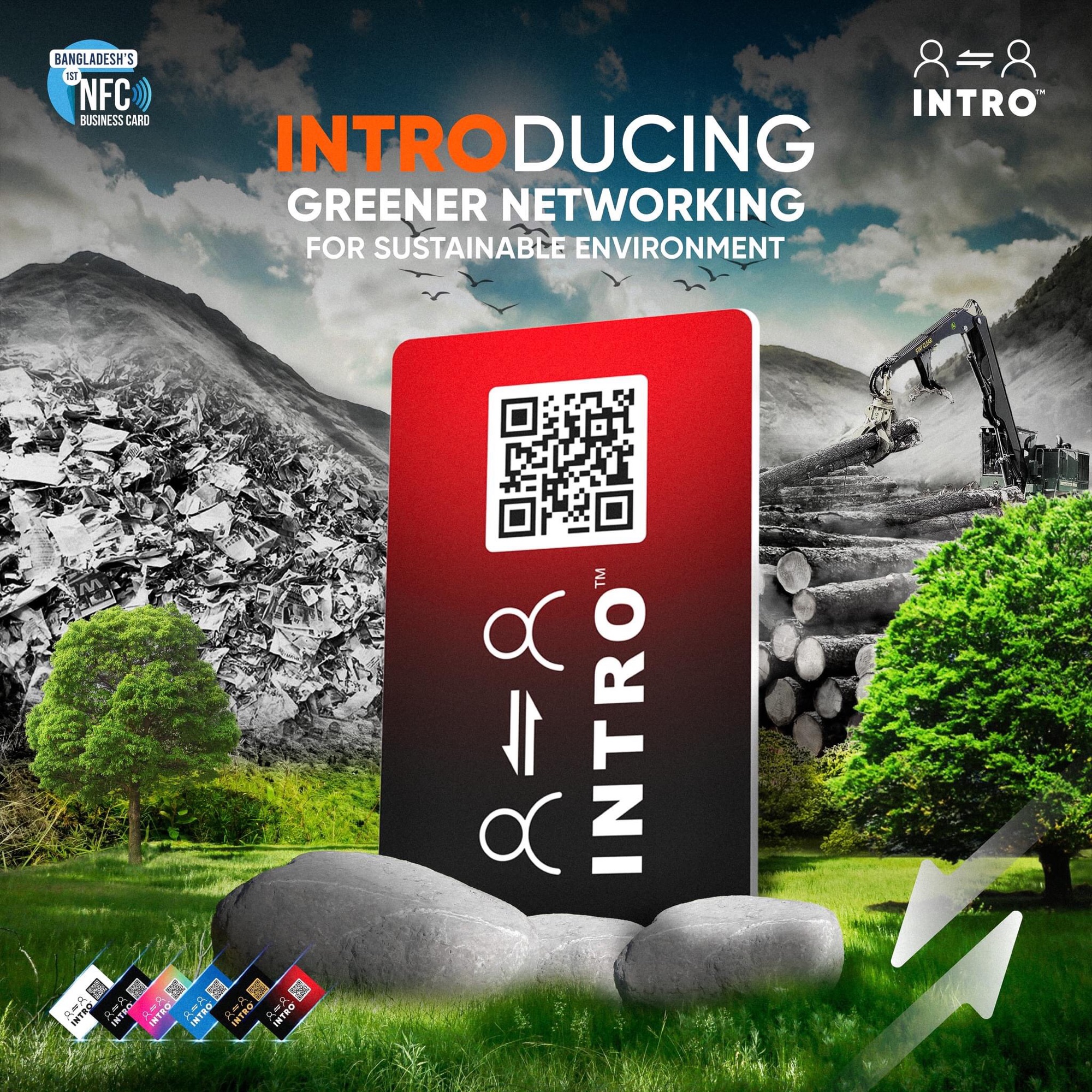 INTRO NFC CARD. DIGITAL VISITING CARD. INFINITY CARD.. 