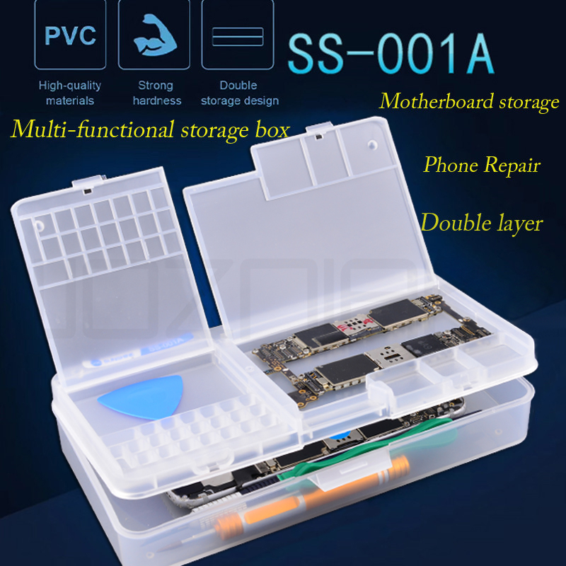 SUNSHINE SS-001A Multi-Functional Mobile Phone Repair Storage Box for IC Parts & Smartphone Opening Tools Collector. 