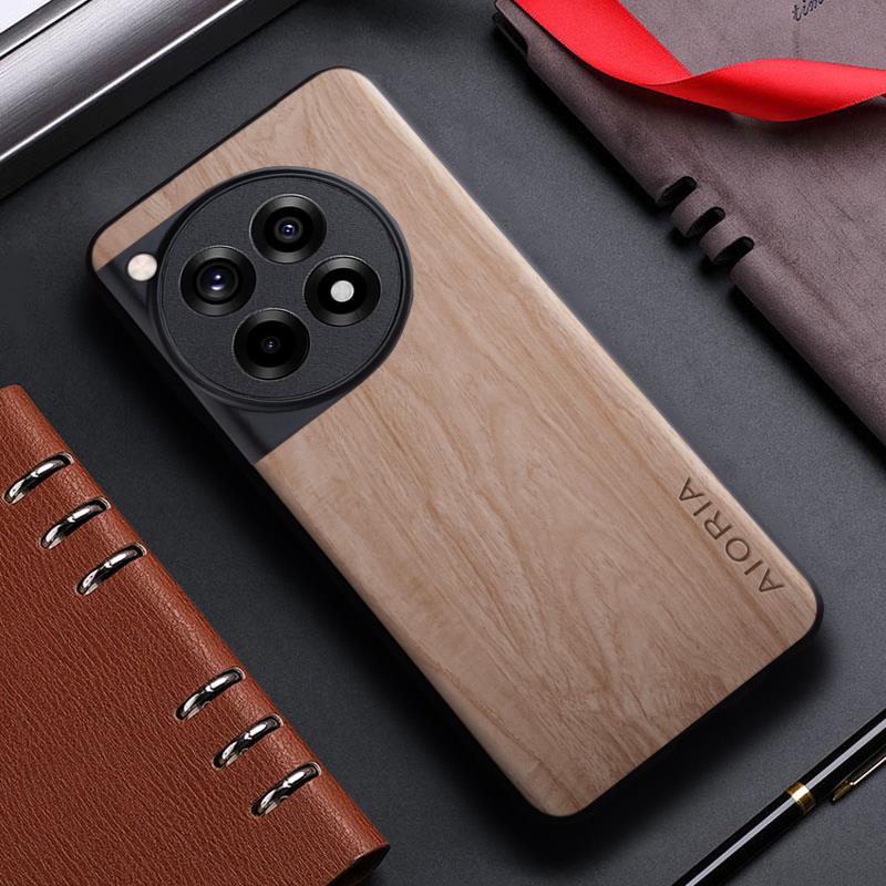 Case for OnePlus 12R 12 5G funda bamboo wood pattern back cover for oneplus 12 12r phone case capa. 