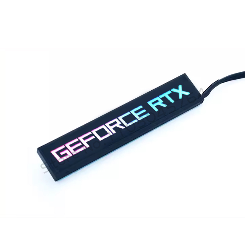 Computer Case GPU Side Panel RGB RTX GTX Graphics Card VGA Lightboard Backplate 5V 3Pin ARGB M/B AURA SYNC. 