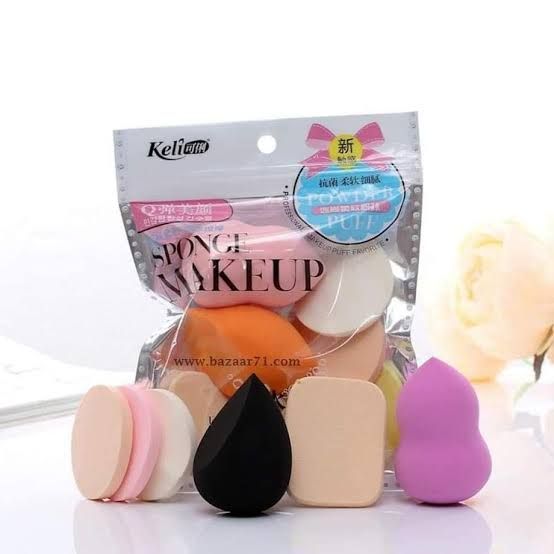 Beauty Blender Sponge Powder Puff Set - Dual-Sided Makeup Applicator for Flawless Application