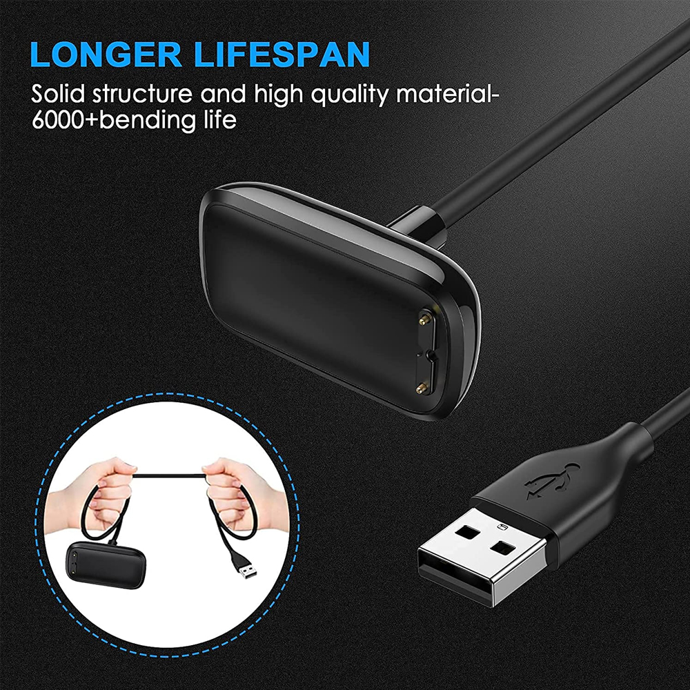 Charger for Fitbit Charge 6/ Charge 5 Charge Cable for Fitbit Luxe Charging Cord Magnet 1m Charge5 Charge6 Chargers. 