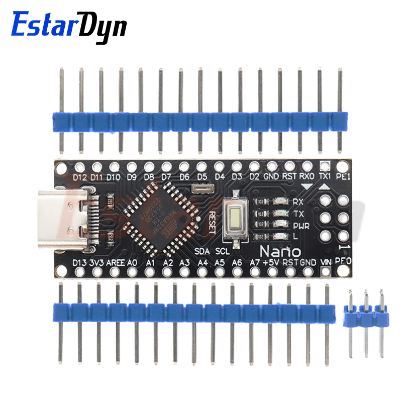 Mini / Type-C / Micro USB Nano 3.0 With the bootloader compatible Nano controller for arduino CH340 USB driver 16Mhz ATMEGA328P. 