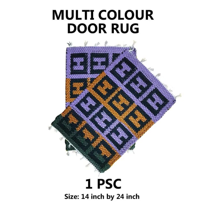 1 Piece Entryway Door Rug – Multipurpose Floor Mat for Home & Office Use | Multicolor