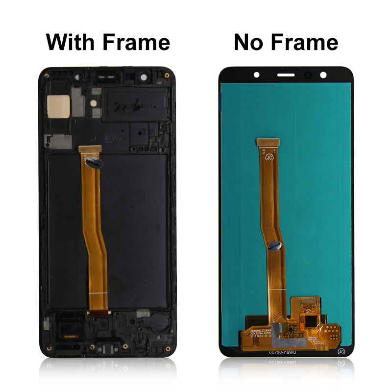 6.0" Super AMOLED For Samsung Galaxy A7 2018 LCD SM-A750F A750 Display Touch Screen Digitizer Display Replacement Part A750 LCD. 