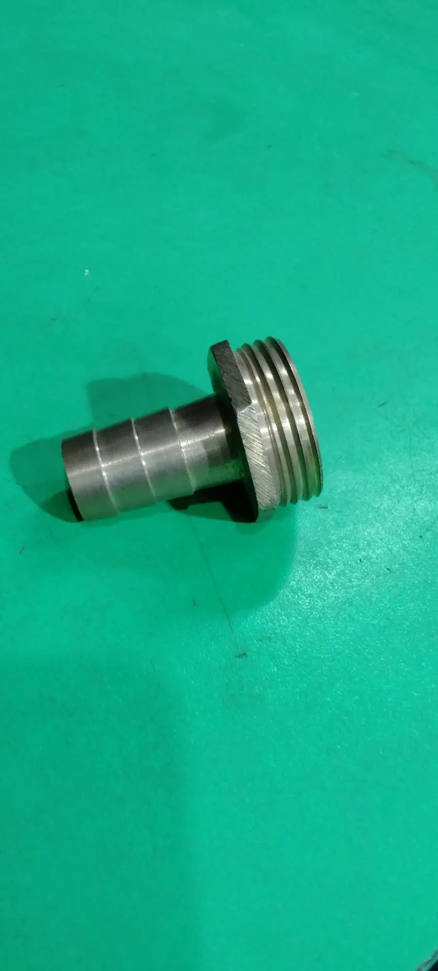 Brass hose Nipple 1" thared * and 1/2" hose 16mm. 