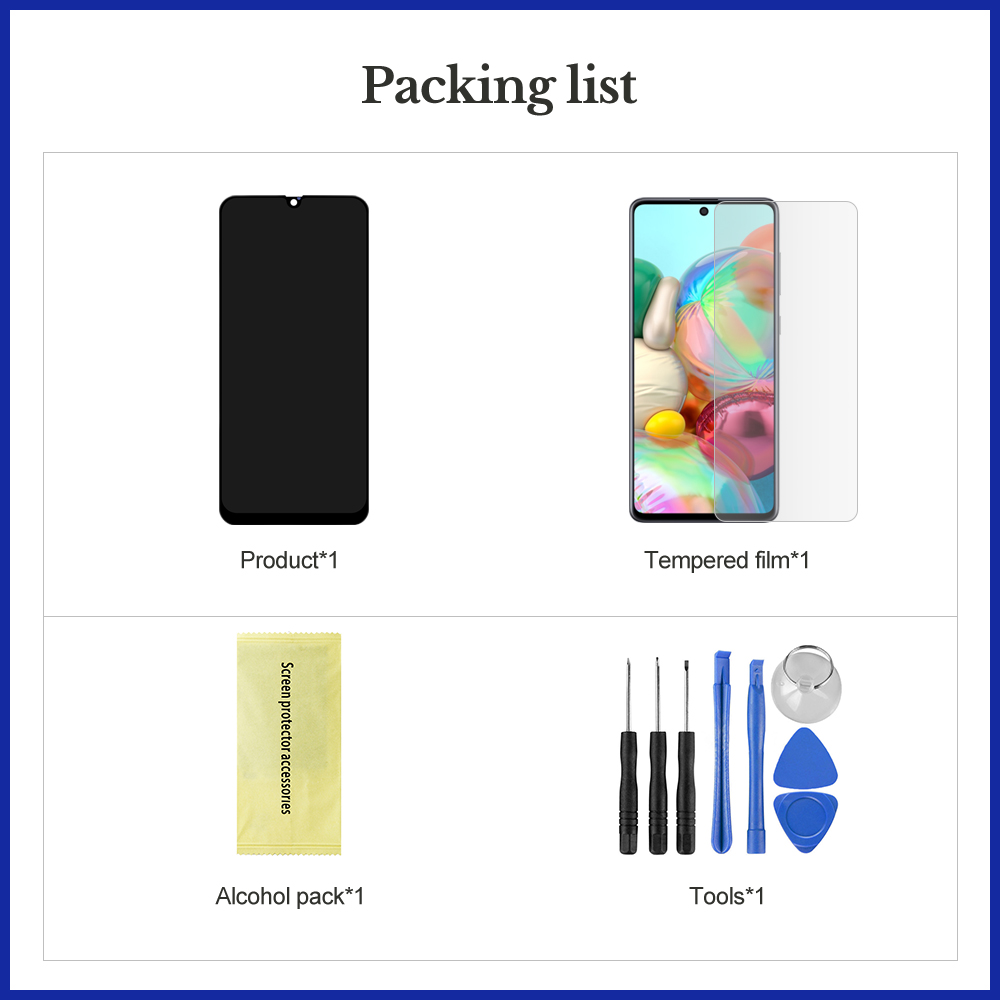 6.5" For Samsung A20S LCD Display SM-A207F/D SM-A207M/DS Display Touch Screen Replace For Samsung A207 Display With Frame. 