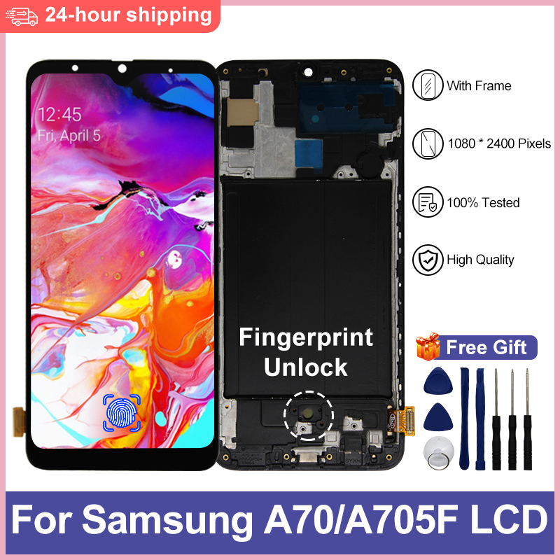 6.7" OLED For Samsung Galaxy A70 LCD SM-A705F/DS Display Touch Screen Digitizer For Samsung A705 Display Replacement Parts