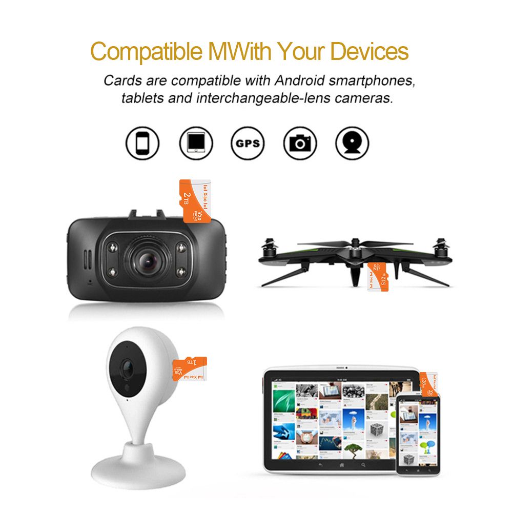 For Xiaomi Micro SD 256GB Memory Card Class 10 for Phone Camera. 
