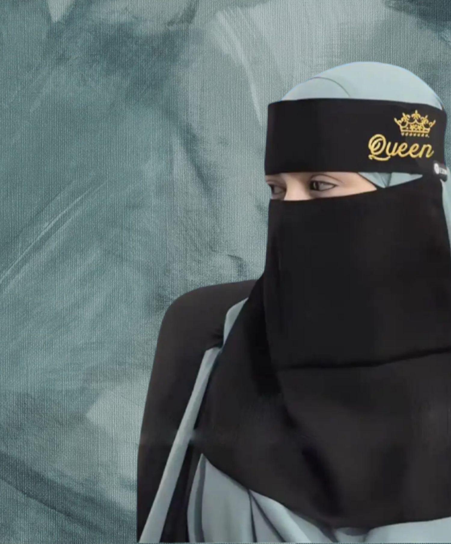 Arabian Embroidery printed one part nose niqab collection for muslim women - hijab collection |