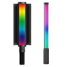 ULANZI VL360 Upgrade 38W RGB Handheld Light Wand LED Video Light Stick with Barndoor, 360°Full Color 2500K-10000K CRI94+ Photography Tube Lighting Stick with 20 Preset Scenes 3400mAh Battery.. 