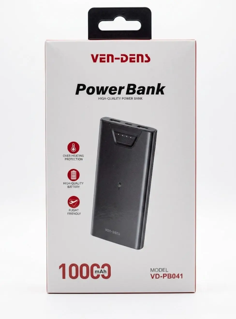 Ven-Dens VD-PB041 Premium 10000mAh High-Quality Portable Power Bank