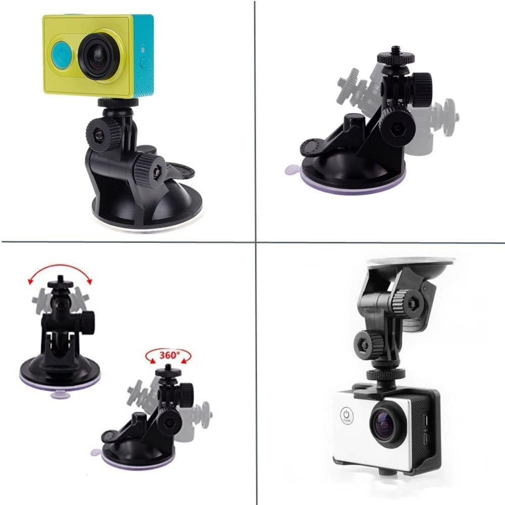 For GoPro Car Suction Cup Mount Windshield Mount For GoPro Hero 12 11 10 Insta360 X4 X3 DJI Action 4 3 Action Camera Accessories. 