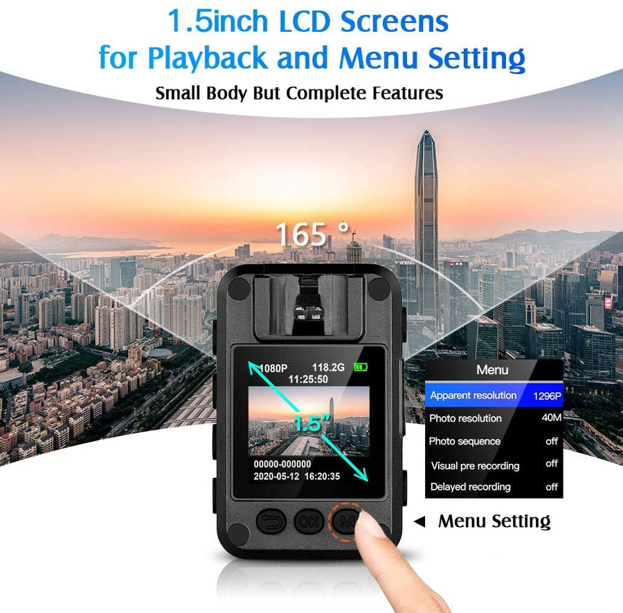 BOBLOV N9 HD1296P Body Camera with 8-Hour Recording Capacity 100%original. 