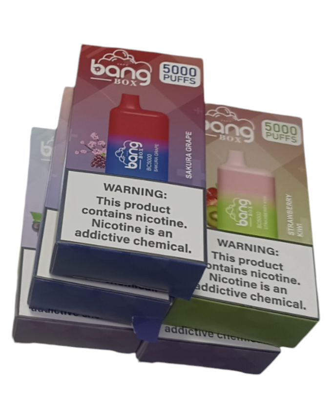 BongBox BC5000 Puff Sakura Grape V-ape e-sigaret. 