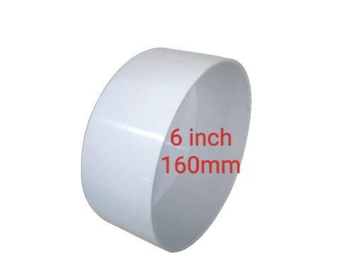 4 inch and 6 inch cap upvc fittings bathroom fittings pipe end cap white. 