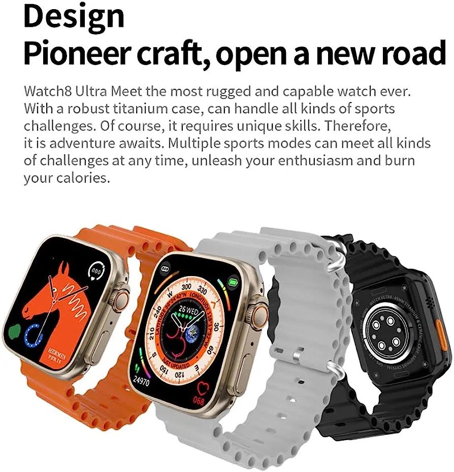 T500 Ultra Smart Watch Series 8 - A Real 49mm Masterpiece -  Elevate  Your  Style  and  Functionality. 
