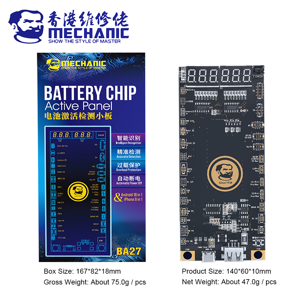 MECHANIC Battery Active Panel Fast Charge Detection Board For iPhone 5-13 Pro Max Samsung Xiaomi Android Phone  Activation. 
