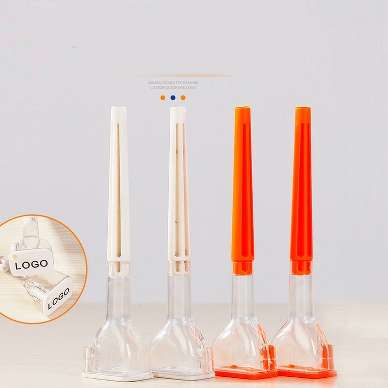 Manual Plastic Rolling Machine Herb Cigarette 12.5cm Cigarette Crusher Smoker Tobacco Filler Funnel Tool. 