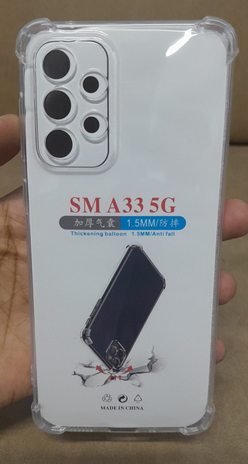 Transparent back cover for Samsung A33 5G