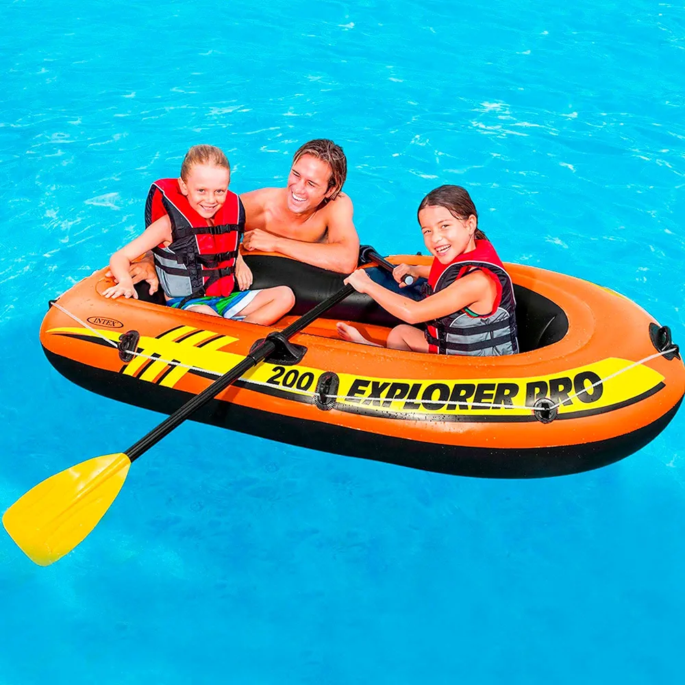 Intex Explorer Pro 200 Boat Set, Multicolor. 