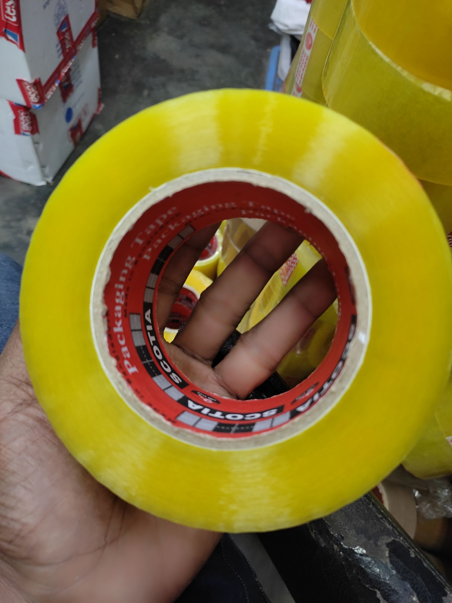 Scotia transparent Scotch Tape for packaging (Width:2.5 Inches and Length 300Yards. 