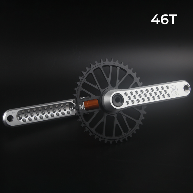 ZEROING Road Folding Bicycle Crankset 10/11/12speed Single Chainring 40/42/44/46/48T With Bracket Bottom BSA For Gravel Bike. 