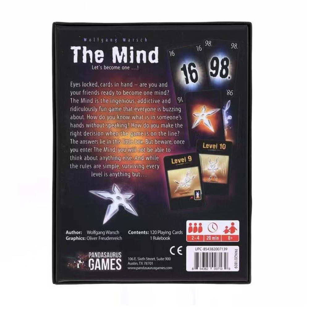 The Mind Card Game Party Puzzle Board Game Team Experience Interactive Game. 