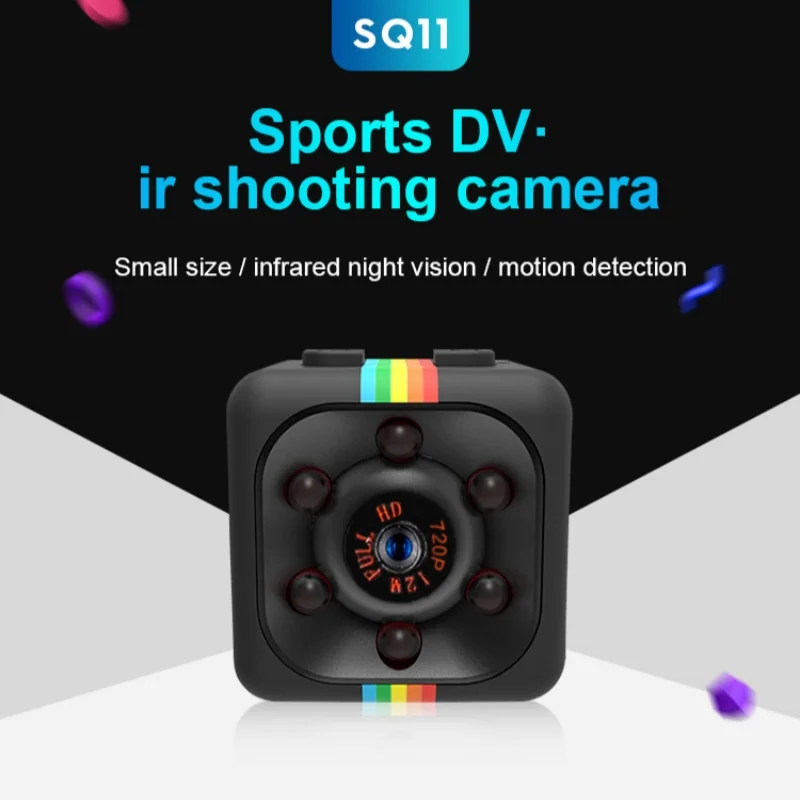 Original SQ11 Mini Camera 1080p HD Micro Camera 30 Frame Action Video Camera Sports DV Outdoor  Night Vision Support 128G