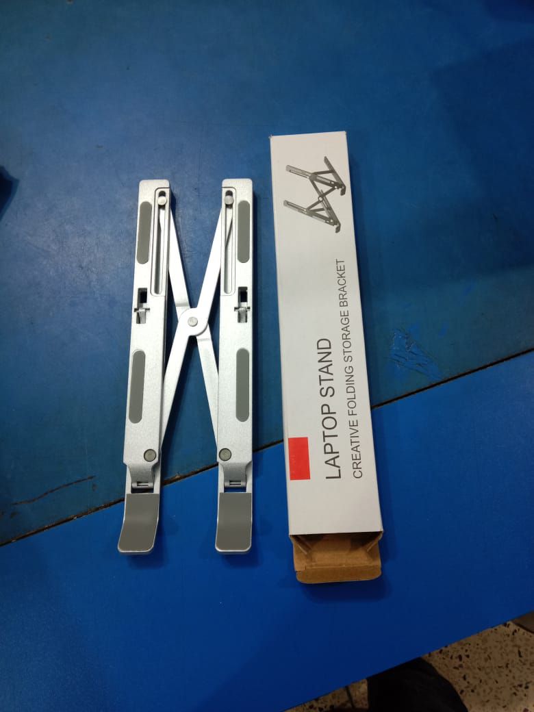WiWu S500 Folding Adjustable Silver Laptop Stand. 
