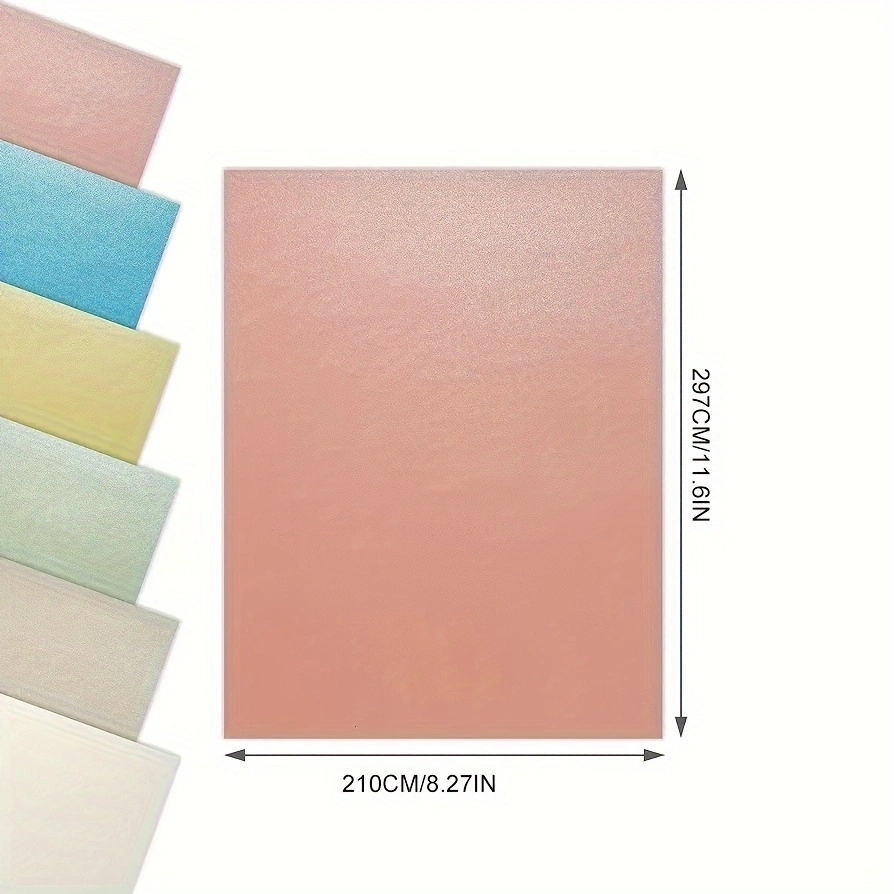 A4 Color Paper Metallic Shimmer Pearlescent Paper, 30 Sheets, 120 gsm, Single Sided,8.27 x 11.6 inch,for Arts & Crafts, 6 Colors. 