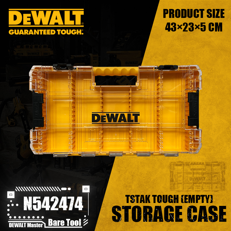 DEWALT N542474 DT70839 Large Tough Case Empty Screwdriver Bit Parts Storage Box Power Tool Accessories. 